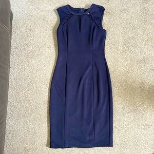GUESS navy blue size 8 beautiful dress worn 1 time